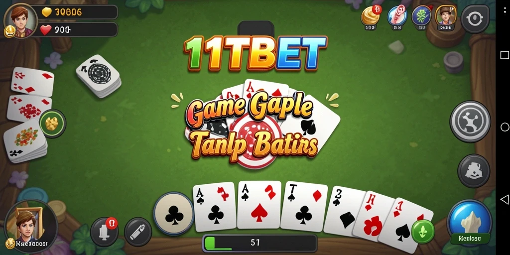 Screenshot gameplay Gaple dari 11TBET yang menarik dan seru.