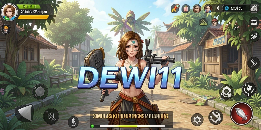 Tampilan menarik dari gameplay DEWI11 yang interaktif dan menyenangkan.