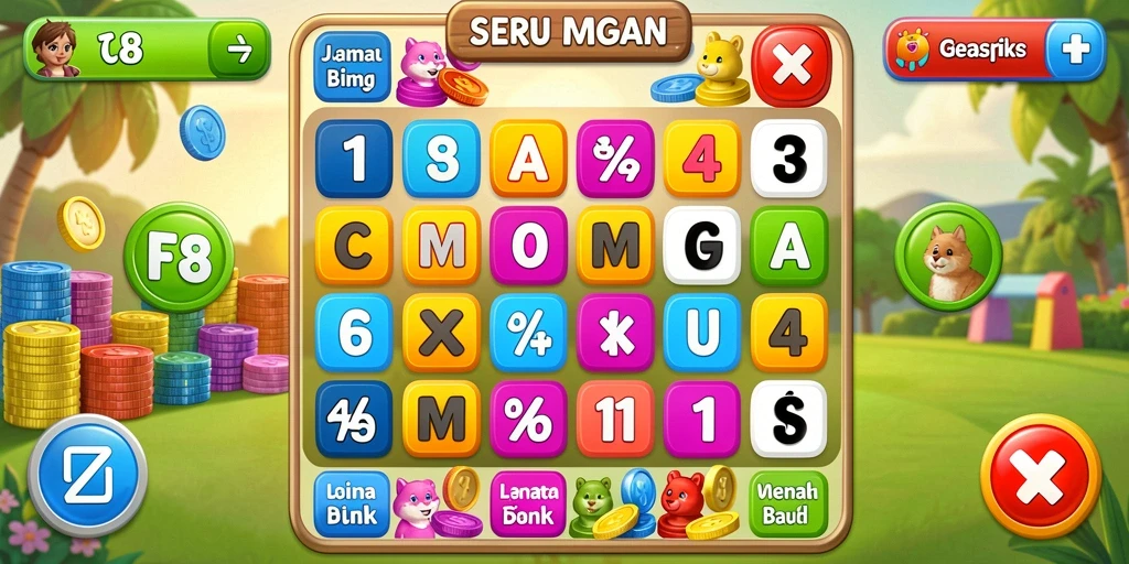 Tampilan gameplay seru dari F08 yang menampilkan momen kemenangan Bingo.