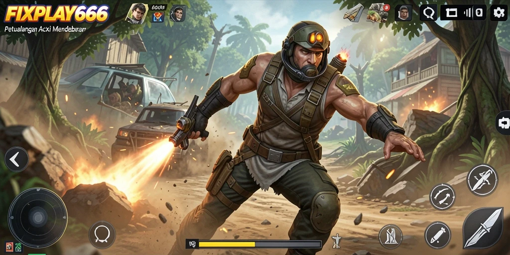 Screenshot gameplay FIXPLAY666 yang menunjukkan aksi mendebarkan.