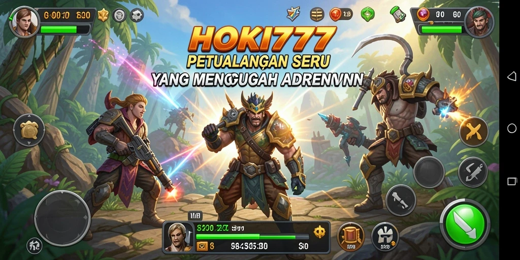 Tampilan gameplay HOKI777 yang penuh aksi dan petualangan.