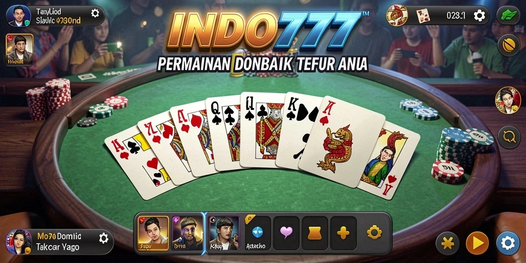 Screenshot INDO777 menunjukkan gameplay Domino yang seru dan menarik.