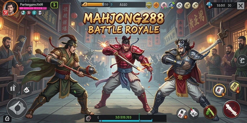 Tangkapan layar gameplay menampilkan aksi mendebarkan di MAHJONG288.