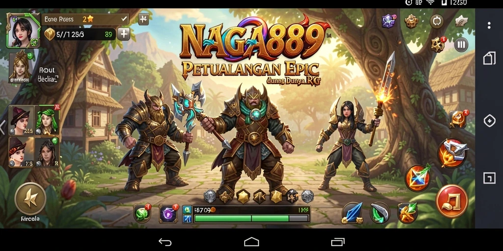 Tampilan gameplay RPG yang seru dan menegangkan di NAGA889.