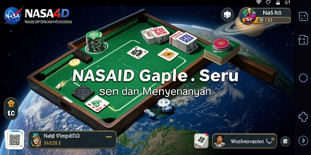Tampilan gameplay Gaple yang seru dan menantang.