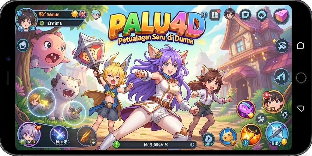 Tampilan menakjubkan dari dunia anime PALU4D yang penuh aksi.