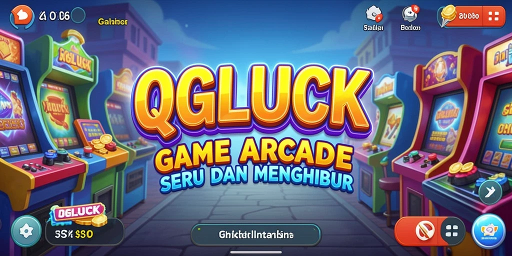 Tampilan gameplay QGLUCK yang menegangkan dan penuh warna.