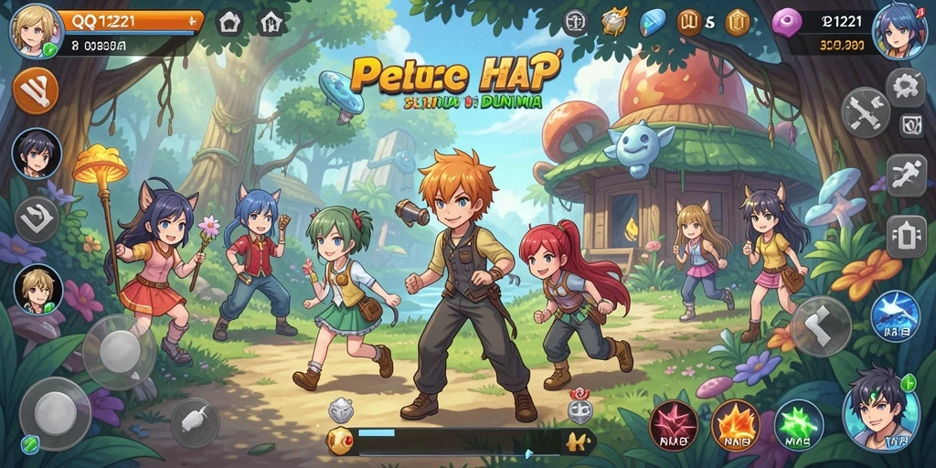 Tampilan gameplay menarik dari <strong>QQ1221</strong> dengan karakter anime ikonik.