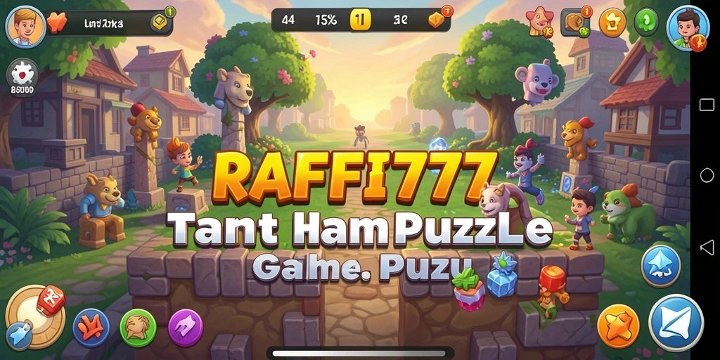 Tampilan gameplay seru RAFFI777 dengan berbagai teka-teki menarik.