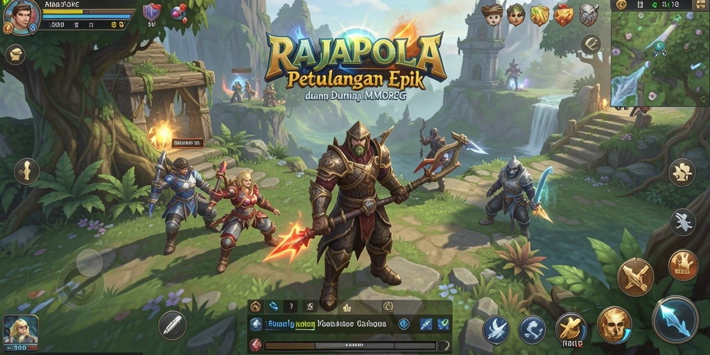 Tampilan dinamis dalam gameplay RAJAPOLA yang memukau.