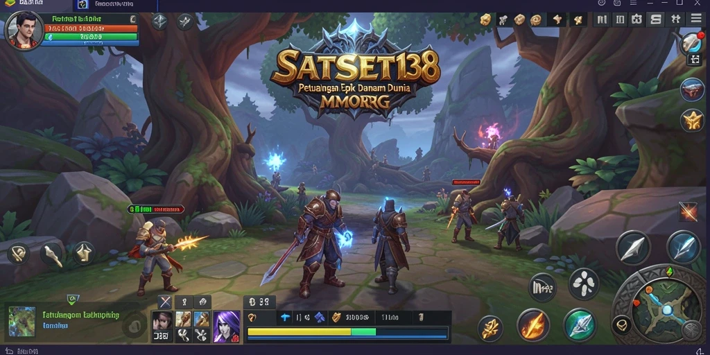 Screenshot utama SATSET138 menampilkan aksi seru dalam gameplay MMORPG.