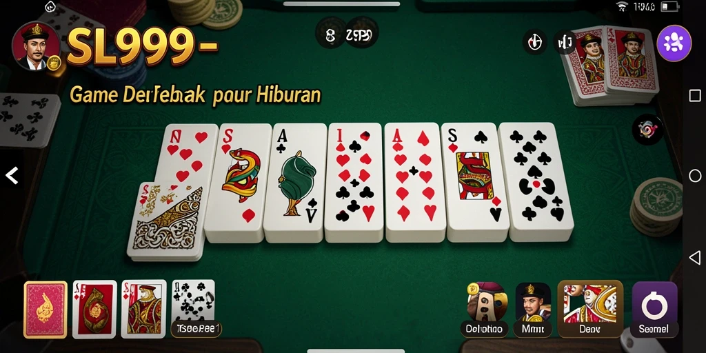 Tampilan permainan Domino yang menarik dan interaktif di SL999.
