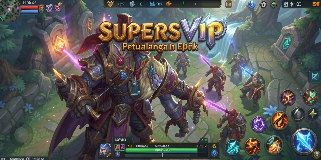 Tangkapan layar gameplay <strong>SUPERSVIP</strong> yang menampilkan aksi pertempuran mendebarkan.