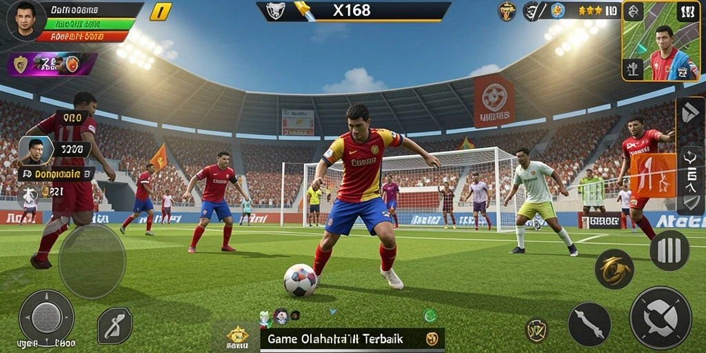 Tampilan menarik dari gameplay X168 yang menggambarkan momen seru dalam olahraga.