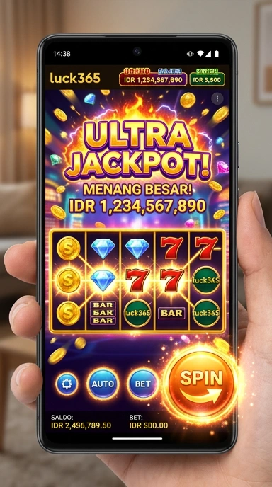 Logo luck365 di antarmuka pengguna yang menarik dan modern.